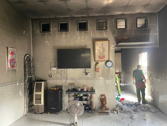 An Giang: Mâu thuẫn tình cảm, người đàn ông đốt nhà 