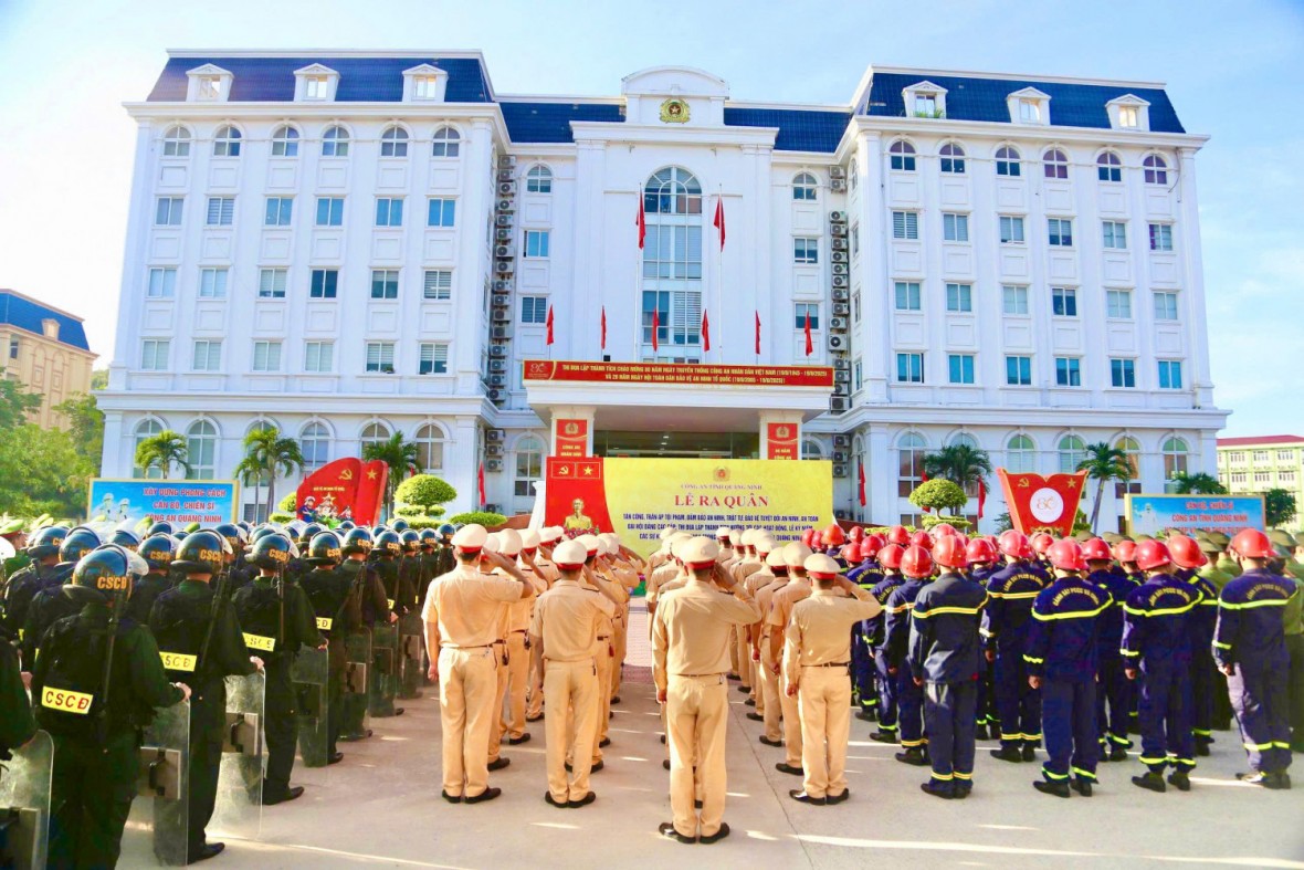 Quảng Ninh: Ra quân cao điểm trấn áp tội phạm, bảo vệ an toàn Đại hội Đảng các cấp