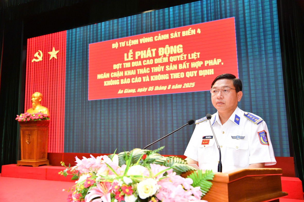 BTL Vùng Cảnh sát biển 4 quyết liệt thực hiện nhiệm vụ chống khai thác IUU