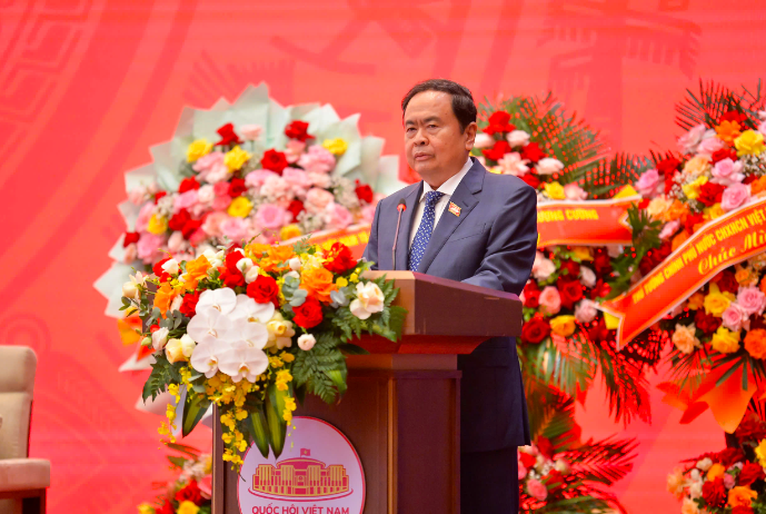 Chủ tịch Quốc hội Trần Thanh Mẫn phát biểu khai mạc Diễn đàn. Ảnh Quochoi.vn