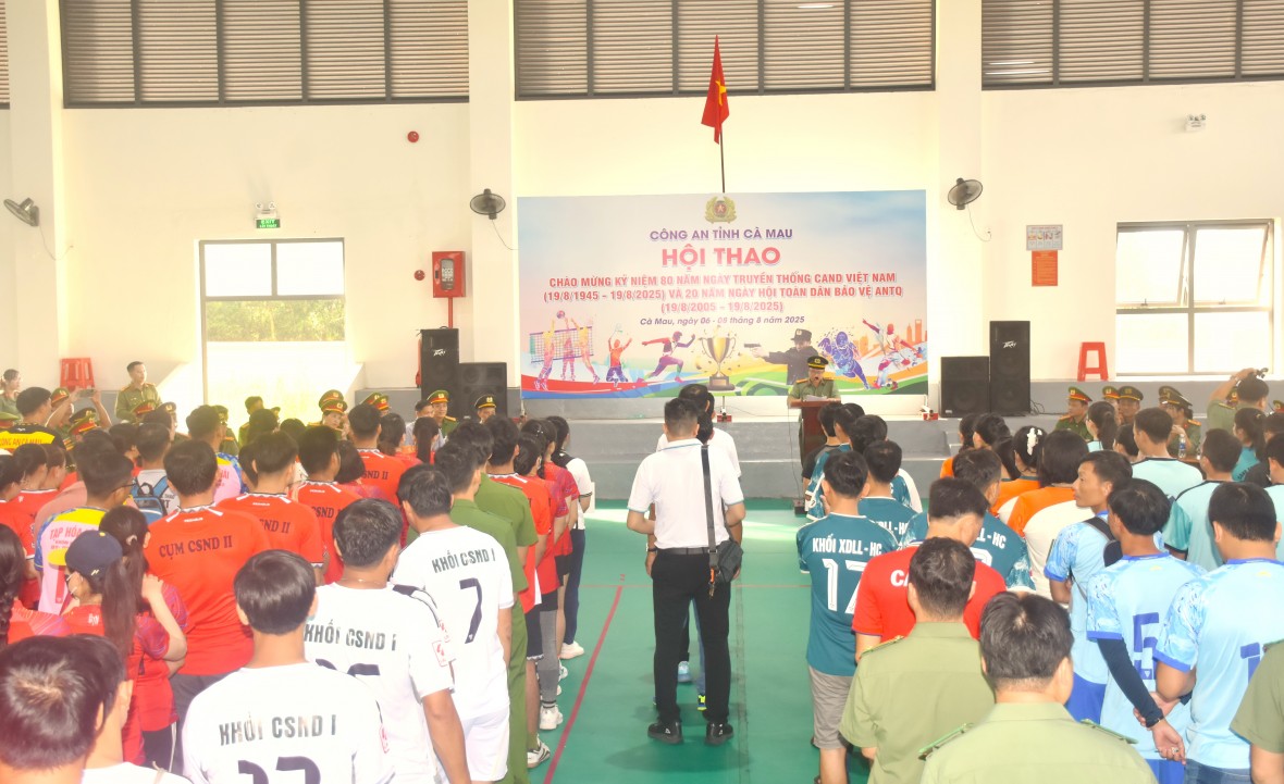 Cà Mau: Sôi nổi Hội thao kỷ niệm 80 năm Ngày truyền thống lực lượng CAND