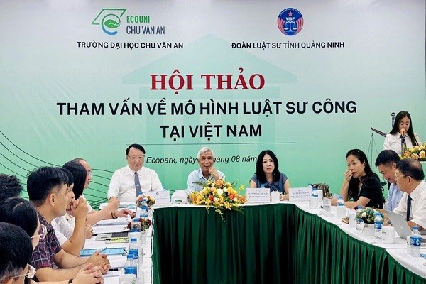 Hội thảo Tham vấn về mô hình luật sư công tại Việt Nam