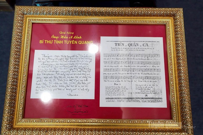 Tuyên Quang tiếp nhận Bút tích bài hát “Tiến quân ca”