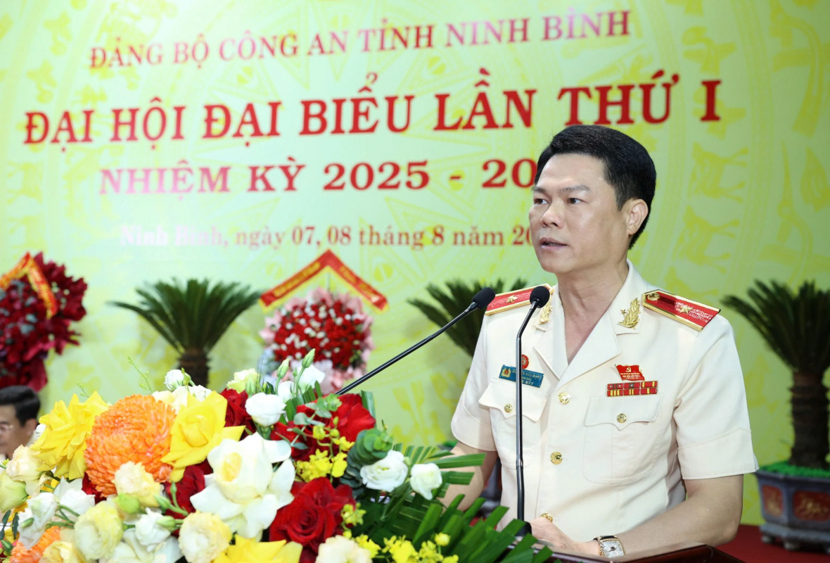 Công an Ninh Bình trang trọng tổ chức Đại hội đại biểu lần thứ I, nhiệm kỳ 2025 - 2030