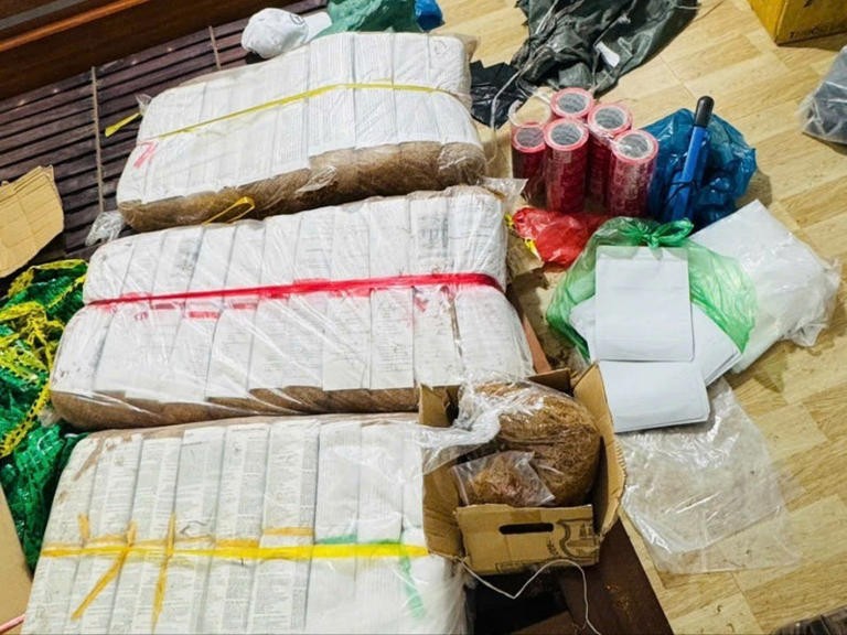 Tang vật vụ án - Ảnh Công an TP Đà Nẵng.