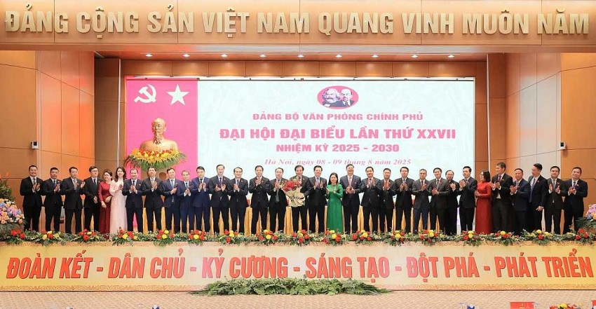 Đại hội Đảng bộ Văn phòng Chính phủ: “Đoàn kết - Dân chủ - Kỷ cương - Sáng tạo - Đột phá - Phát triển”