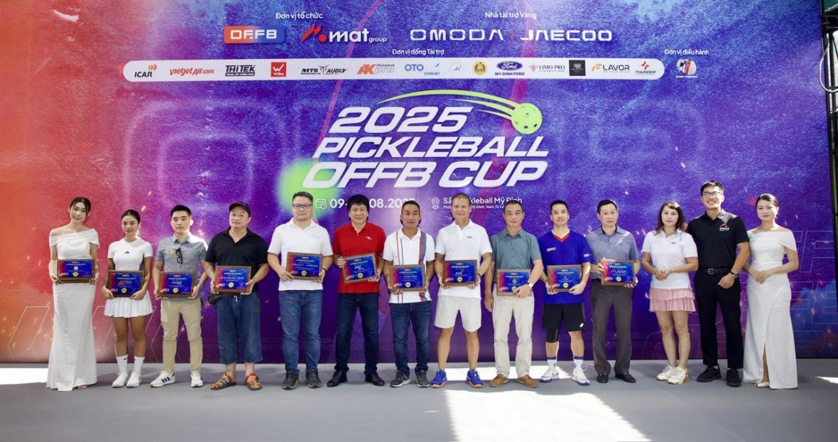 Mạng xã hội ô tô lớn nhất Việt Nam khai mạc Giải Pickleball OFFB Cup 2025 trị giá 1 tỷ đồng