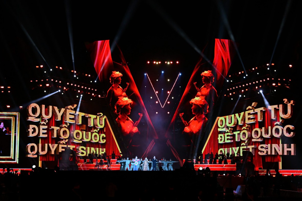 Mỹ Đình rực sáng, sẵn sàng cho đêm diễn 