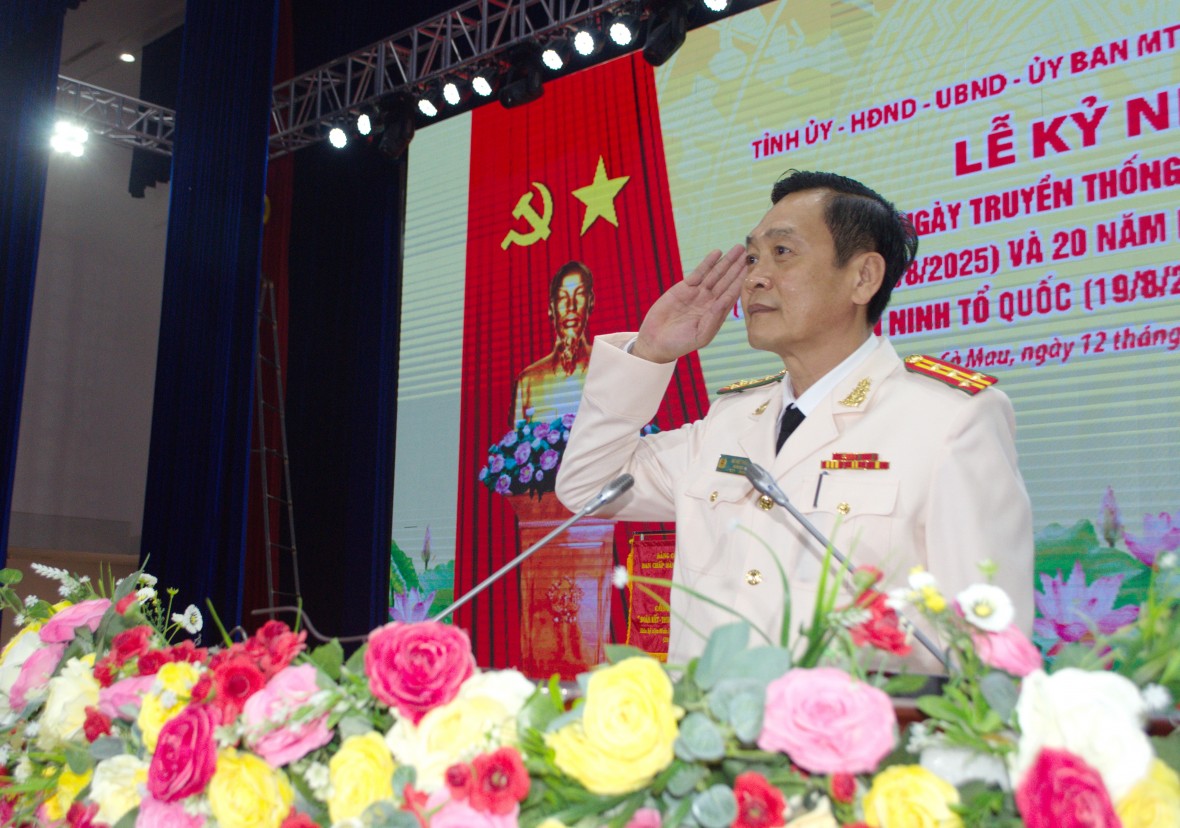 Cà Mau kỷ niệm 80 năm Công an nhân dân “Lá chắn thép” bảo vệ Tổ quốc