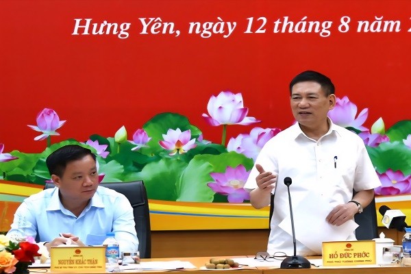 Phó Thủ tướng Hồ Đức Phớc ủng hộ chủ trương của tỉnh Hưng Yên về thành lập Khu kinh tế tự do Phó Thủ tướng Hồ Đức Phớc ủng hộ chủ trương của tỉnh Hưng Yên về thành lập Khu kinh tế tự do
