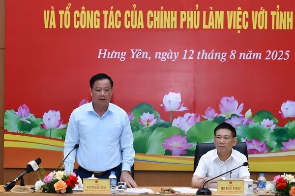 Phó Thủ tướng Hồ Đức Phớc ủng hộ chủ trương của tỉnh Hưng Yên về thành lập Khu kinh tế tự do Phó Thủ tướng Hồ Đức Phớc ủng hộ chủ trương của tỉnh Hưng Yên về thành lập Khu kinh tế tự do