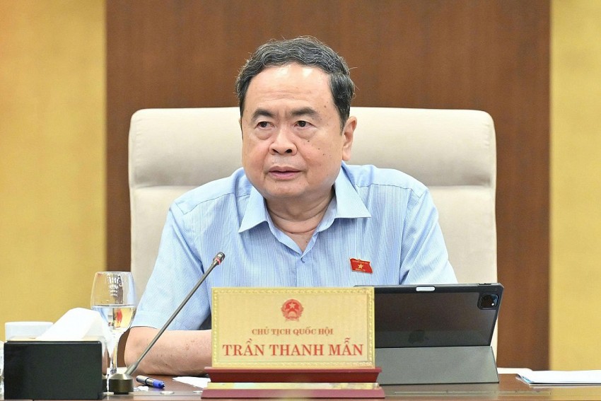 Chủ tịch Quốc hội Trần Thanh Mẫn phát biểu. Ảnh: Quốc hội