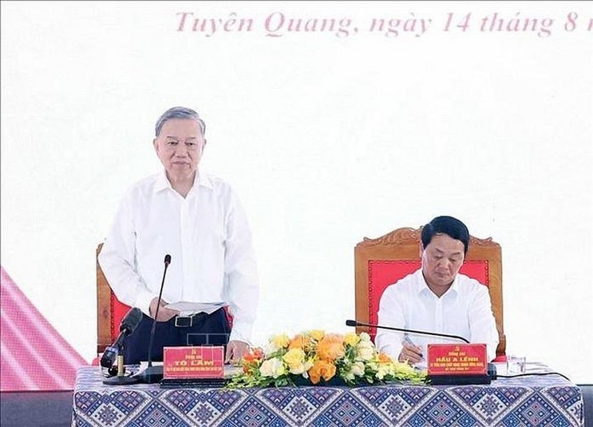 Tổng Bí thư Tô Lâm: Tuyên Quang phải đưa du lịch trở thành ngành kinh tế mũi nhọn Tổng Bí thư Tô Lâm: Tuyên Quang phải đưa du lịch trở thành ngành kinh tế mũi nhọn