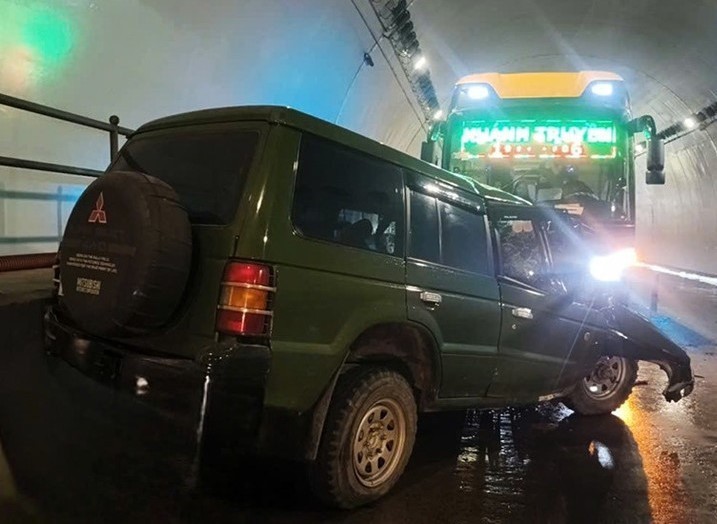 Hiện trường vụ tai nạn.