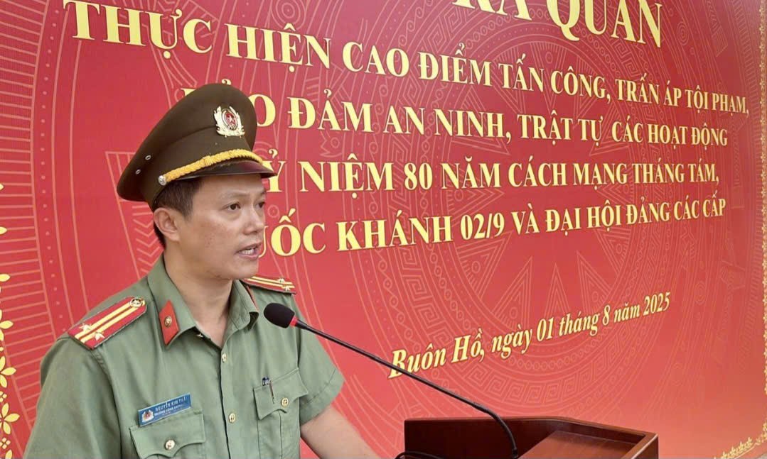 Dấu ấn đậm nét của Công an phường Buôn Hồ khi thực hiện Chính quyền địa phương 2 cấp