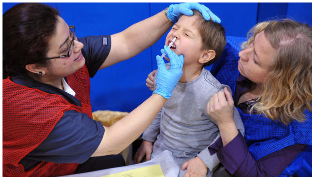 Ra mắt vaccine cúm dạng xịt mũi không cần tiêm. (Ảnh minh họa)