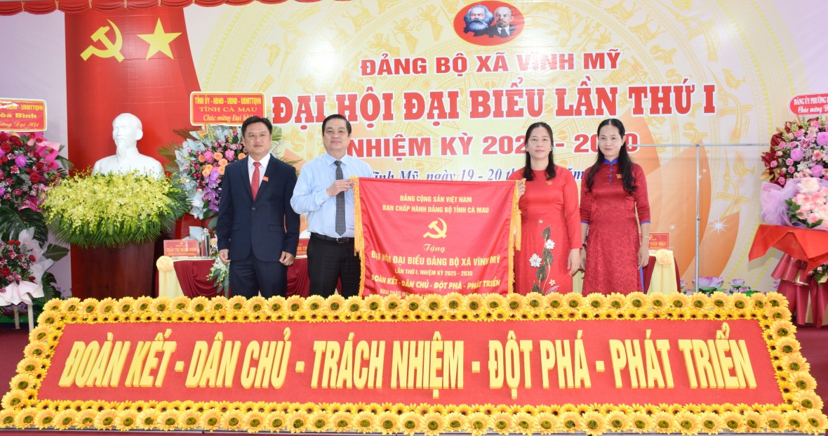 Đại hội Đảng bộ xã Vĩnh Mỹ (tỉnh Cà Mau) lần thứ I: Mở ra chặng đường phát triển mới