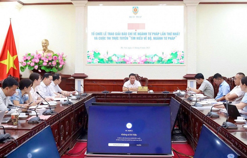 Trao Giải Báo chí toàn quốc về ngành Tư pháp lần thứ nhất: Ghi nhận những nỗ lực bền bỉ của Bộ, ngành Tư pháp trong xây dựng và thi hành pháp luật