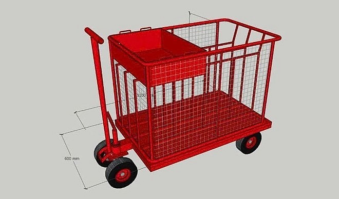 Hình ảnh mô phỏng xe kéo vòi chữa cháy. Hình ảnh mô phỏng xe kéo vòi chữa cháy.