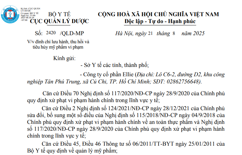Thu hồi trên toàn quốc lô sản phẩm nước súc miệng Lesgo trẻ em – Chai 150 ml Thu hồi trên toàn quốc lô sản phẩm nước súc miệng Lesgo trẻ em – Chai 150 ml
