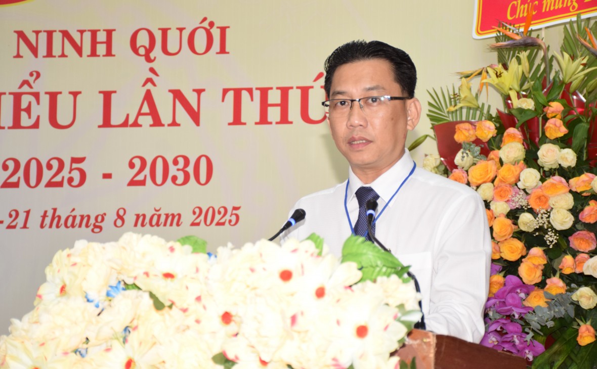 Đại hội Đảng bộ xã Ninh Quới lần thứ I “không giấy”: Dấu mốc lịch sử, khát vọng vươn lên