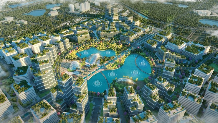 Phối cảnh dự án Khu Công nghệ cao Sinh học Hà Nội. Phối cảnh dự án Khu Công nghệ cao Sinh học Hà Nội.