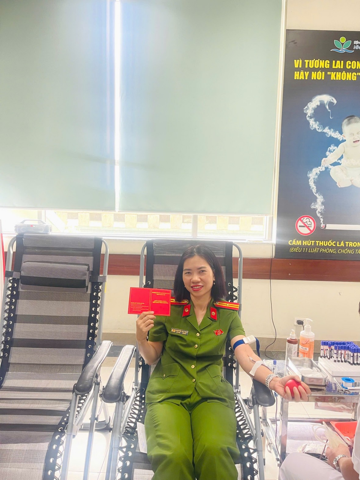 Nghĩa cử cao đẹp của chiến sỹ Công an tại Viện Khoa học hình sự