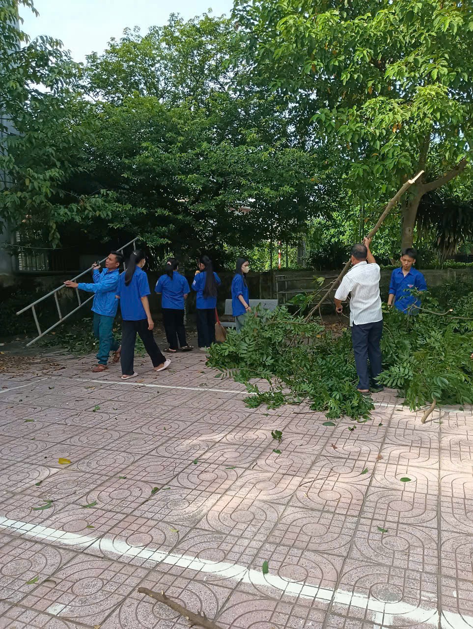 Tuổi trẻ Hà Tĩnh tích cực giúp dân pòng chống bão số 5 Tuổi trẻ Hà Tĩnh tích cực giúp dân pòng chống bão số 5