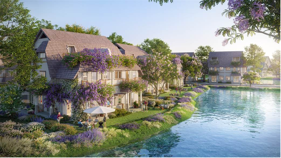   Sắc tím lavender tràn ngập khắp cụm đảo Violet.