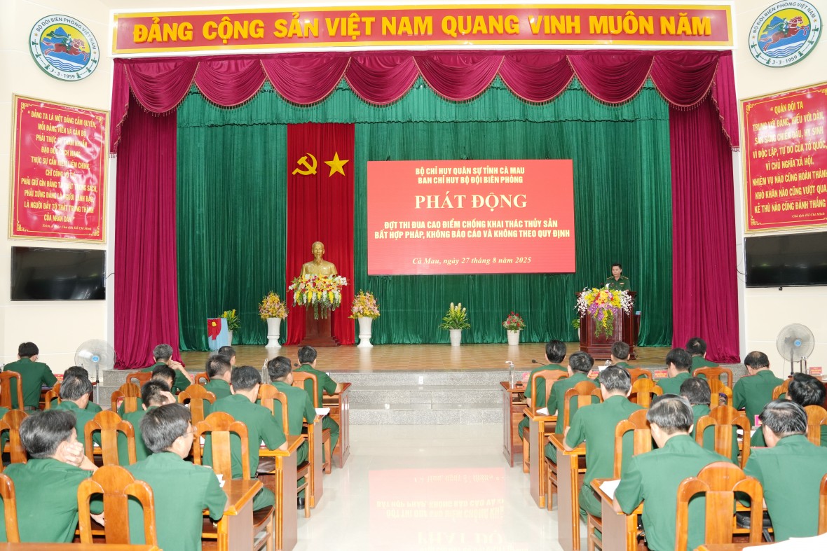 BĐBP Cà Mau kiên quyết đấu tranh, ngăn chặn khai thác IUU BĐBP Cà Mau kiên quyết đấu tranh, ngăn chặn khai thác IUU