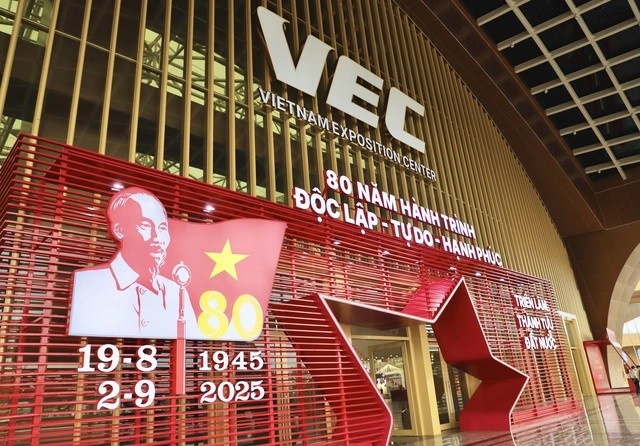 Khai mạc Triển lãm thành tựu đất nước 80 năm hành trình Độc lập - Tự do - Hạnh phúc. (Ảnh: SKĐS)