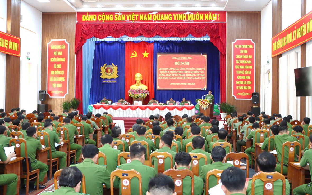 Công an Cà Mau: Quyết liệt tấn công, trấn áp tội phạm, bảo đảm ANTT các ngày Lễ lớn