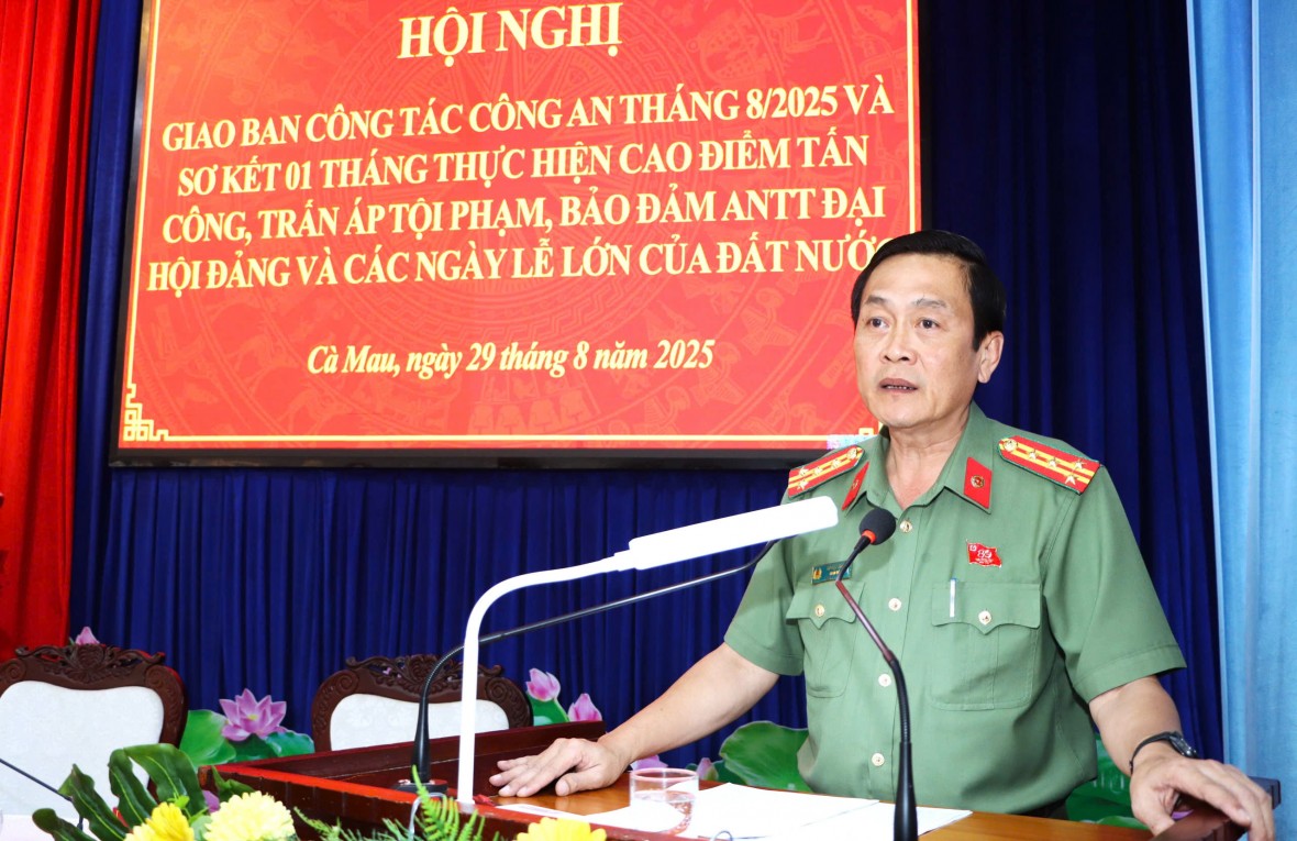 Công an Cà Mau: Quyết liệt tấn công, trấn áp tội phạm, bảo đảm ANTT các ngày Lễ lớn