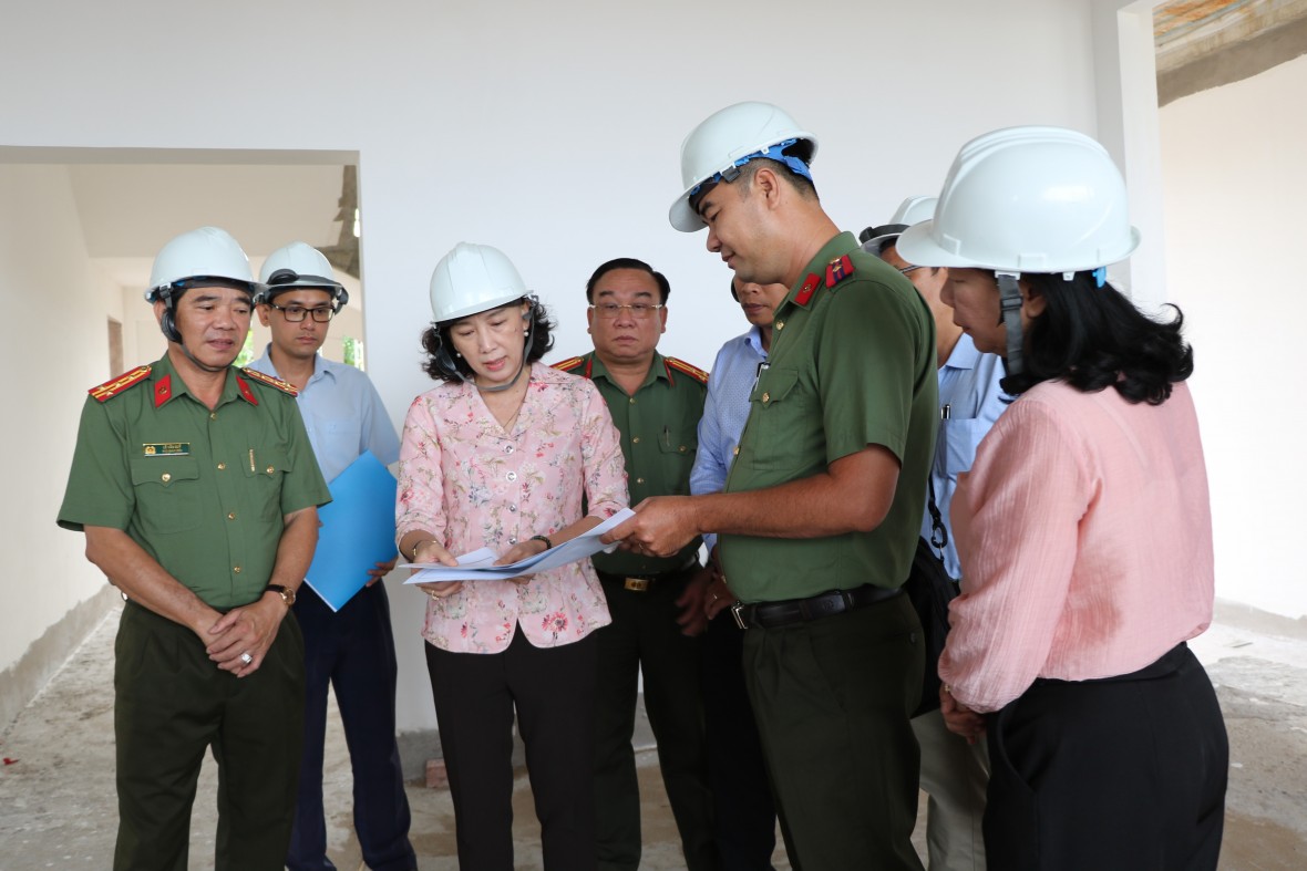 Tỉnh An Giang kiểm tra việc giải ngân vốn đầu tư công các dự án do Công an tỉnh làm Chủ đầu tư