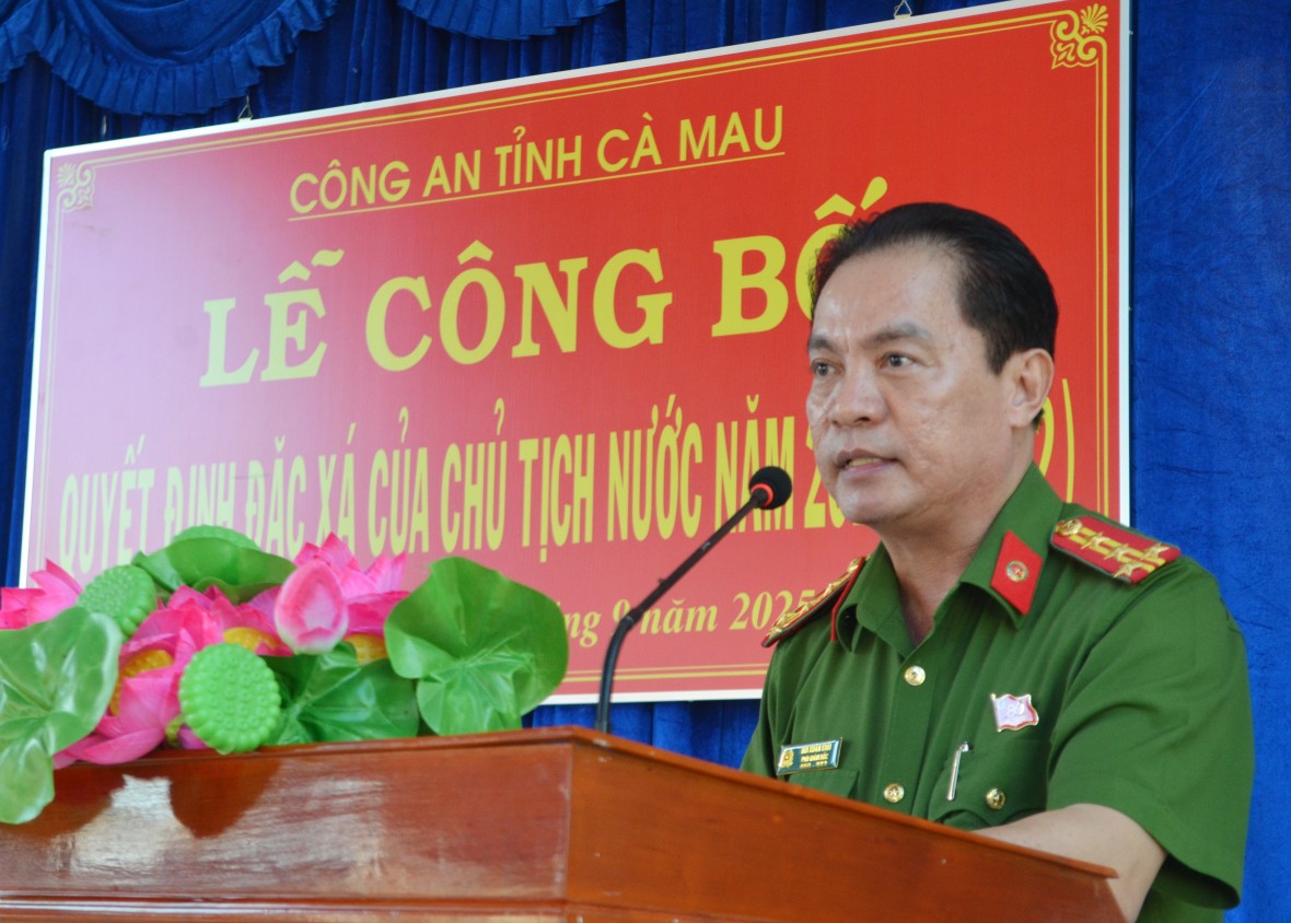 21 phạm nhân ở Cà Mau được đặc xá nhân dịp 80 năm Quốc khánh 2/9 21 phạm nhân ở Cà Mau được đặc xá nhân dịp 80 năm Quốc khánh 2/9