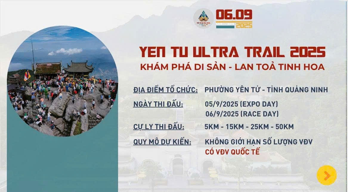 Yên Tử sẵn sàng cho giải chạy Ultra Trail 2025