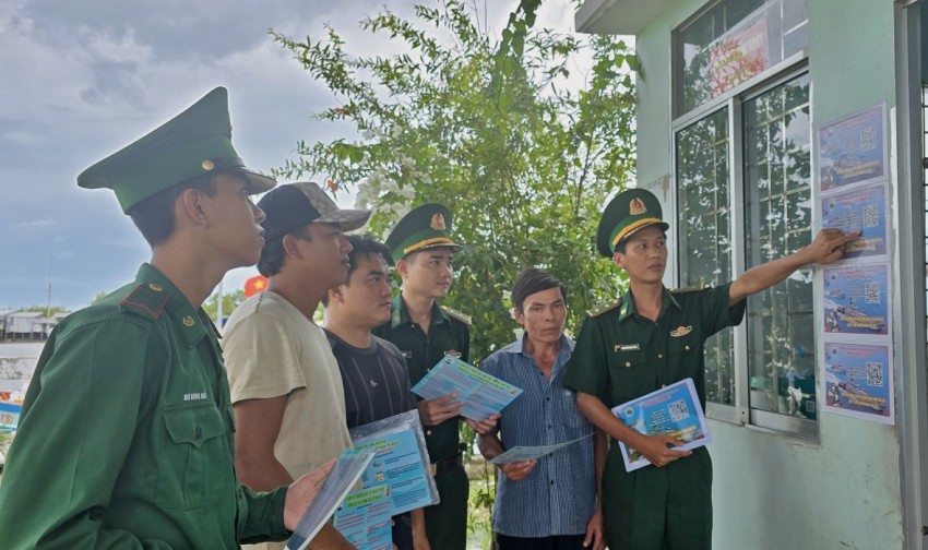 Cà Mau: Áp dụng mô hình tuyên truyền chống khai thác IUU qua mã QR