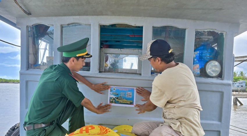 Cà Mau: Áp dụng mô hình tuyên truyền chống khai thác IUU qua mã QR