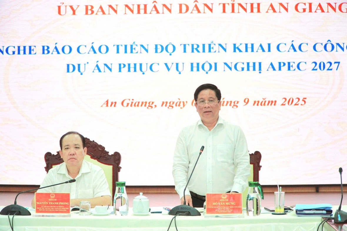 An Giang đôn đốc tiến độ thực hiện các dự án phục vụ APEC 2027