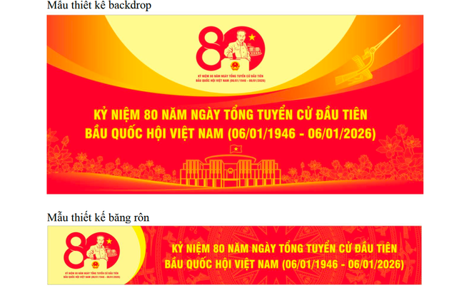 Phê duyệt mẫu biểu trưng, bộ nhận diện Kỷ niệm 80 năm Ngày Tổng tuyển cử đầu tiên bầu Quốc hội