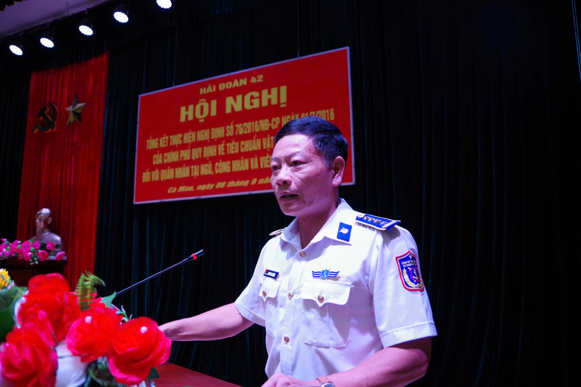 Hải đoàn 42 tổng kết thực hiện Nghị định số 76/2016/NĐ-CP ngày 01/7/2016 của Chính phủ
