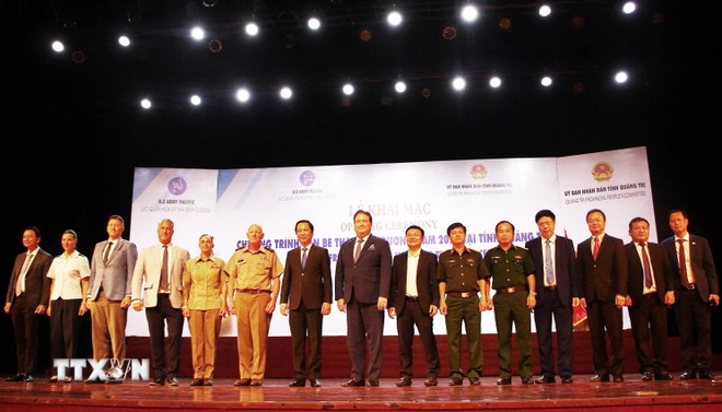 Khai mạc Chương trình Bạn bè Thái Bình Dương năm 2025 tại Quảng Trị. (Ảnh TTXVN)