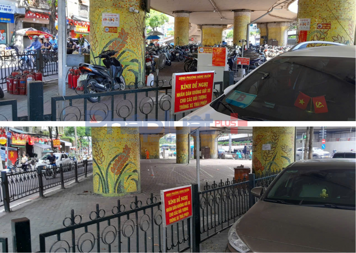 Bãi xe dưới gầm cầu Chương Dương trống trơn sau lệnh dừng hoạt động