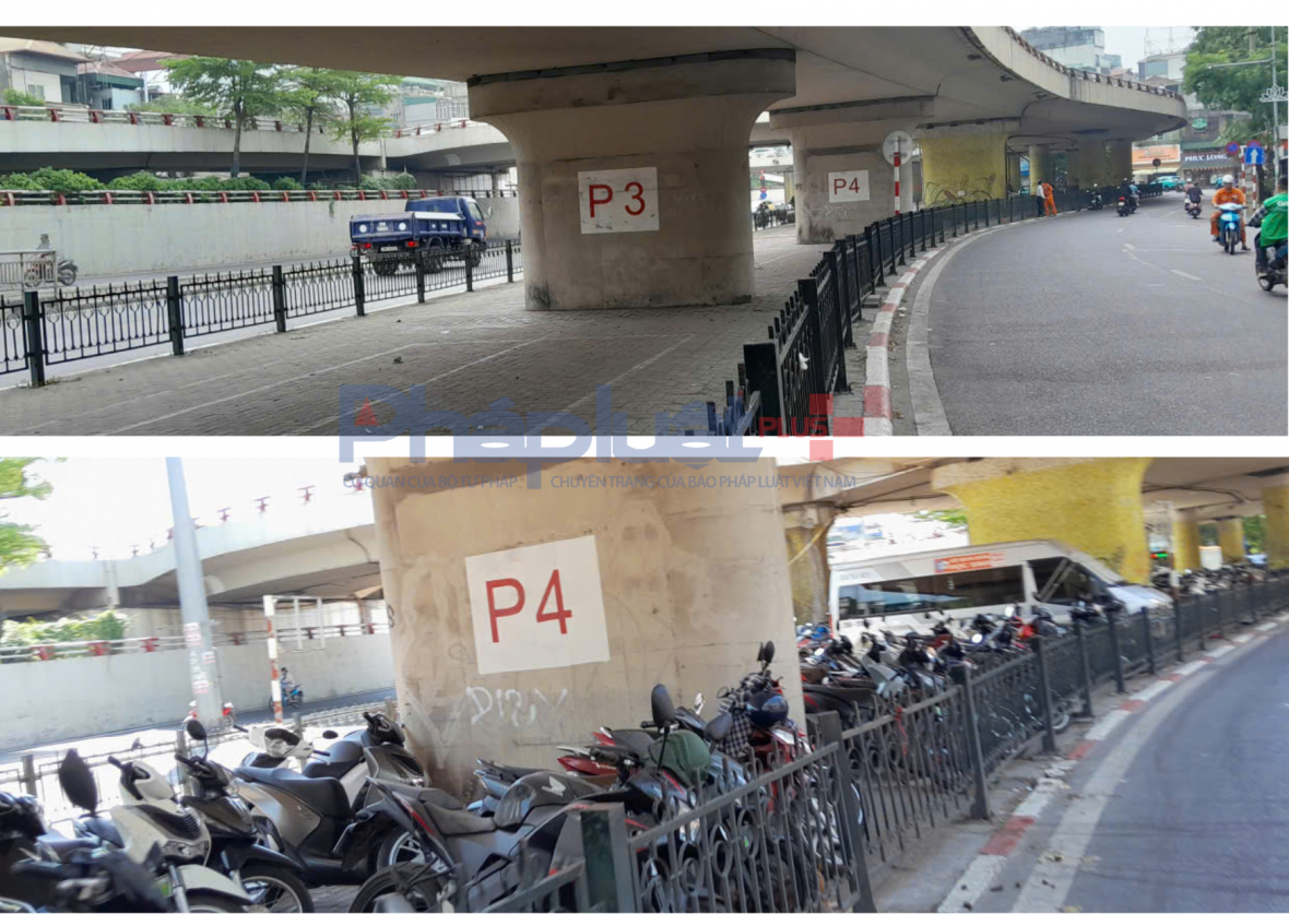 Bãi xe dưới gầm cầu Chương Dương trống trơn sau lệnh dừng hoạt động