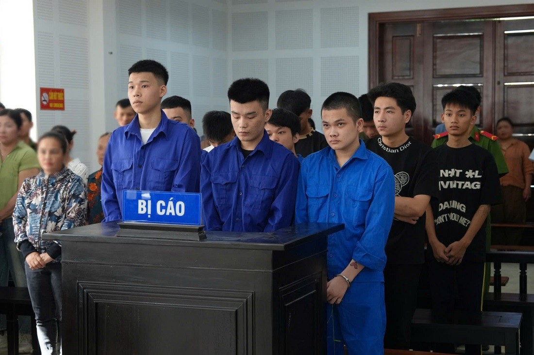 3/10 bị cáo tại phiên tòa - Ảnh Công an Nghệ An.