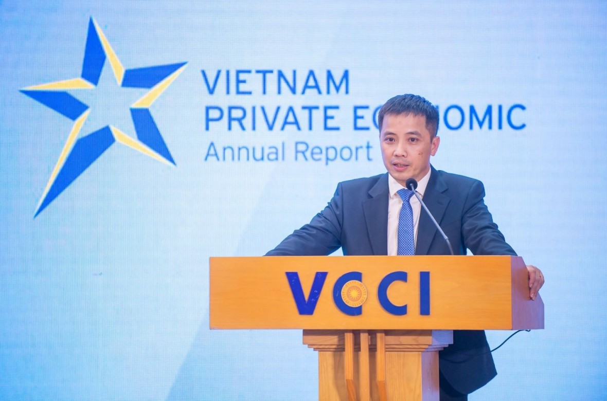 Phó tổng thư ký, Trưởng ban Pháp chế Liên đoàn Thương mại và Công nghiệp Việt Nam (VCCI) Đậu Anh Tuấn chia sẻ về ý nghĩa chương trình.
