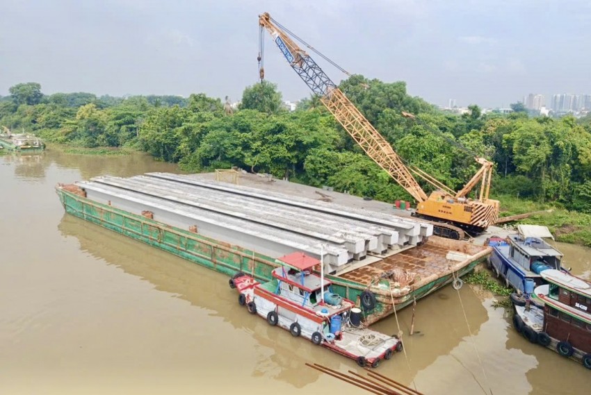 Tăng tốc thi công đường trục trung tâm Biên Hòa với cầu Thống Nhất