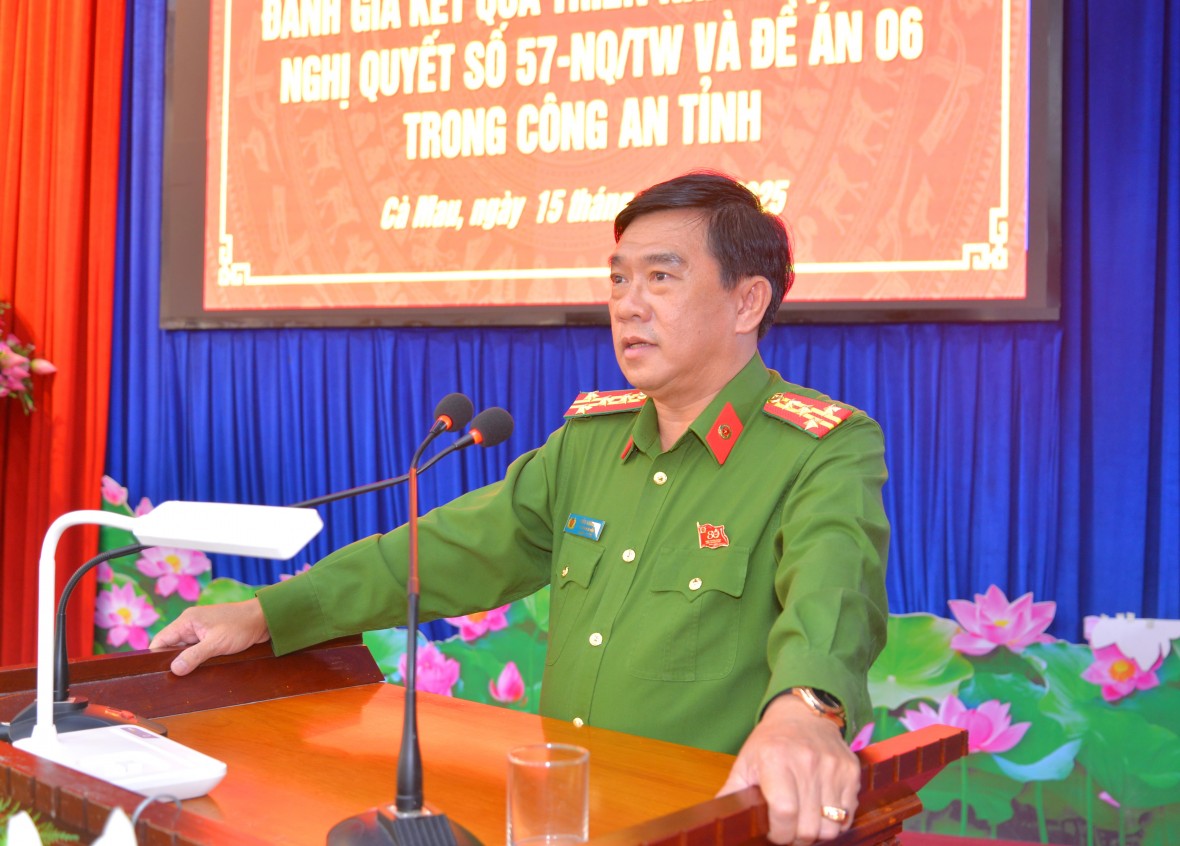 Công an Cà Mau đẩy mạnh thực hiện Nghị quyết 57 và Đề án 06