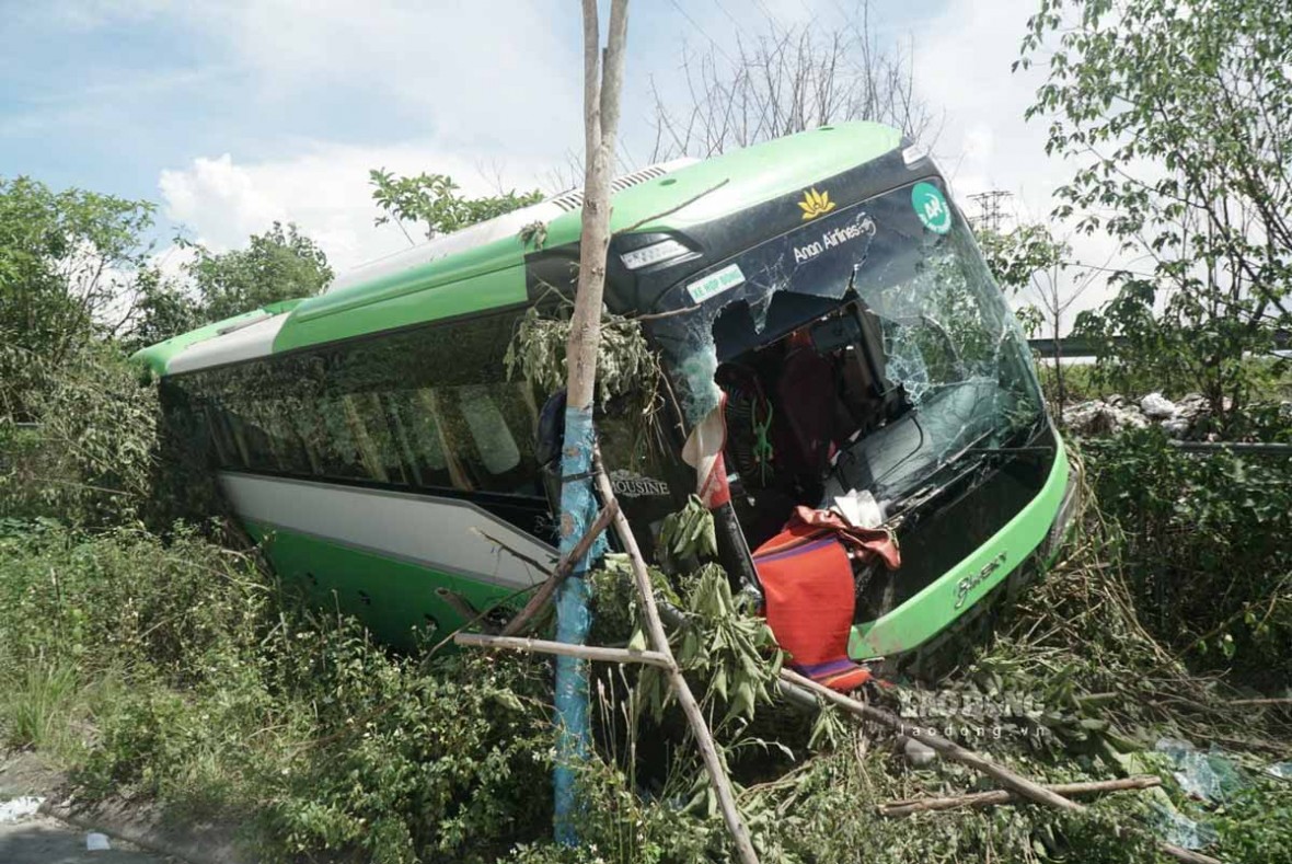 Hiện trường vụ tai nạn.