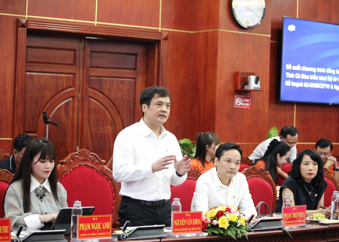 Cà Mau ký kết hợp tác chiến lược với Tập đoàn FPT về chuyển đổi số Cà Mau ký kết hợp tác chiến lược với Tập đoàn FPT về chuyển đổi số